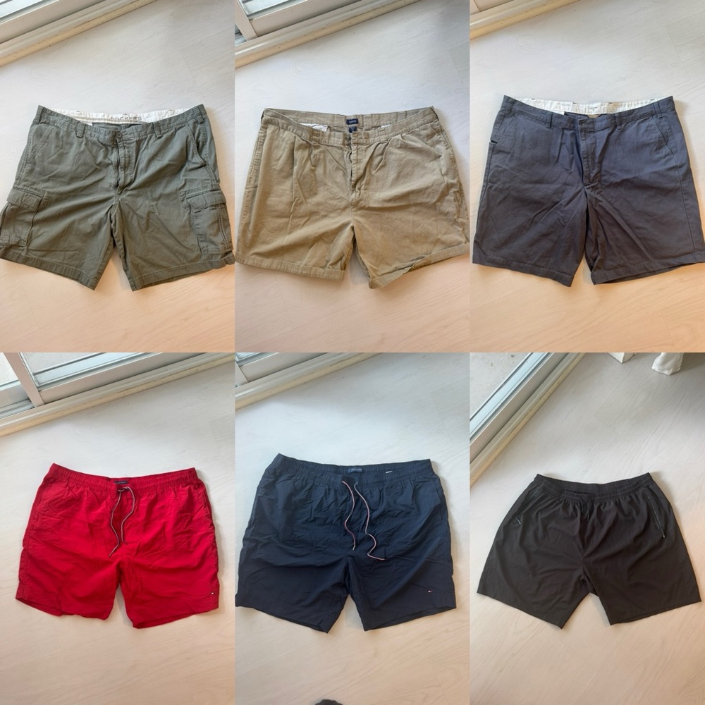 Set of Six pairs of shorts. New Balance Athletic.